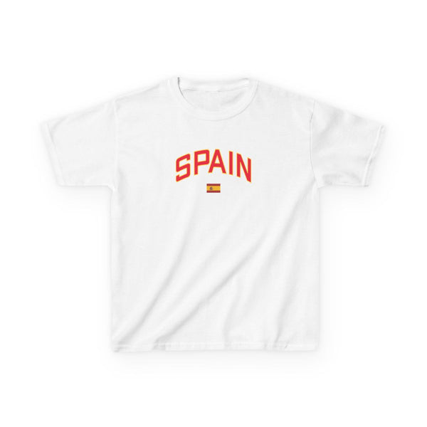 Spain Team Kit Kids T-Shirt White Front