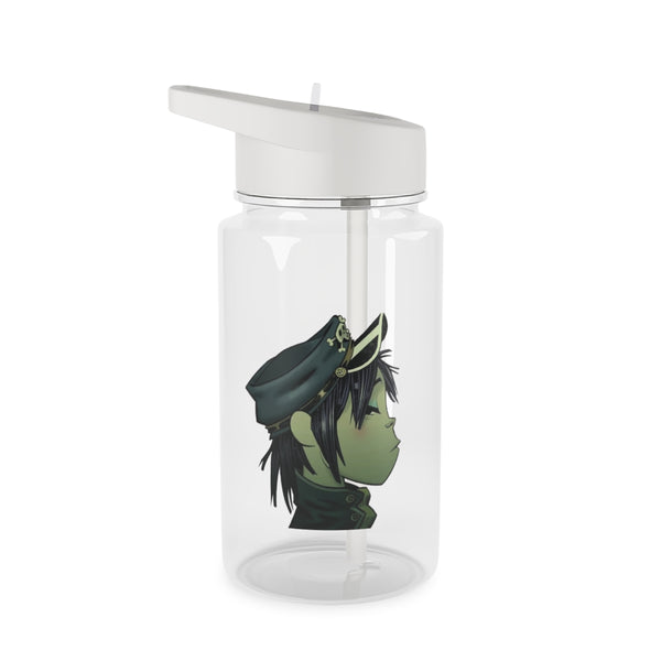 Green 2d Clear Water Bottle