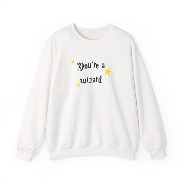 You're A Wizard Sweatshirt White Front