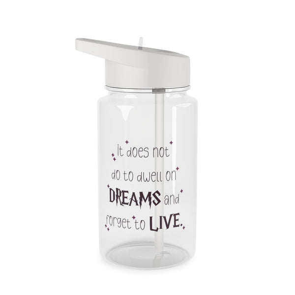 It Does Not To Dwell Clear Water Bottle