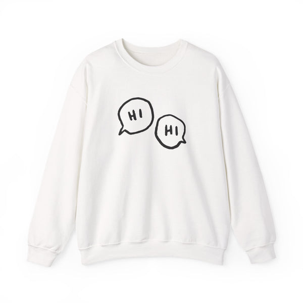 Hi Hi - Heart TV Sweatshirt White Front