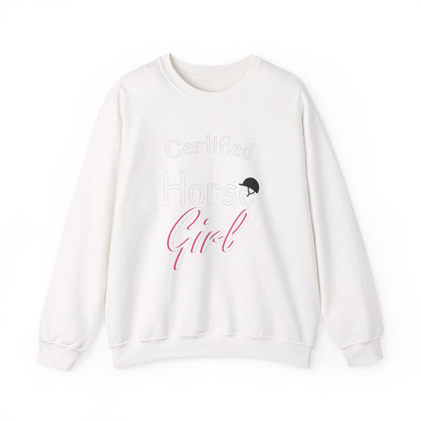 Certified Horse Girl - Horses Sweatshirt White Front