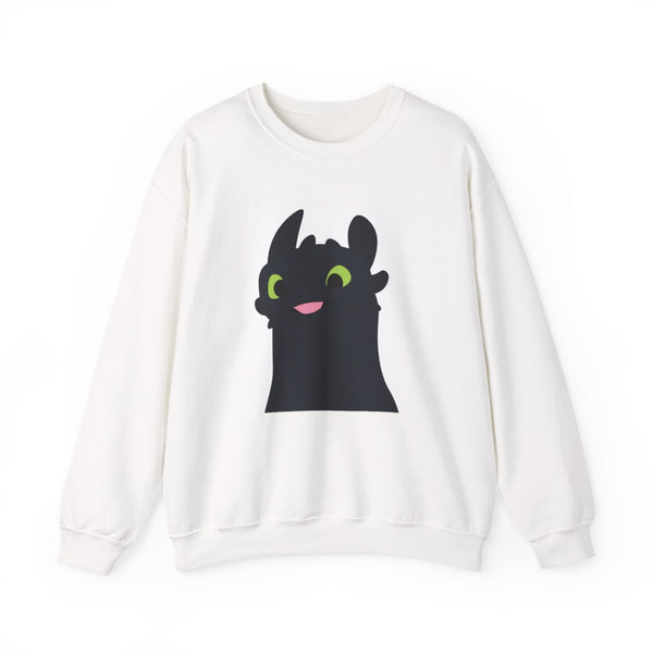Black Fury Dragon Sweatshirt White Front