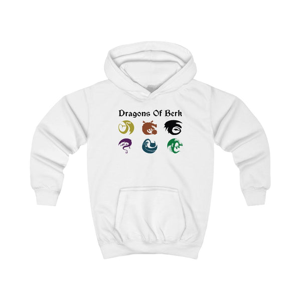 Dragons Of Berk Kids Hoodie White Front
