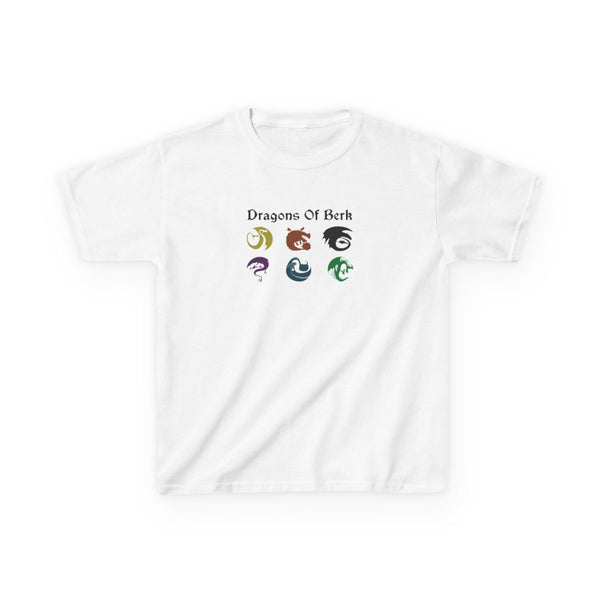 Dragons Of Berk Kids T-Shirt White Front