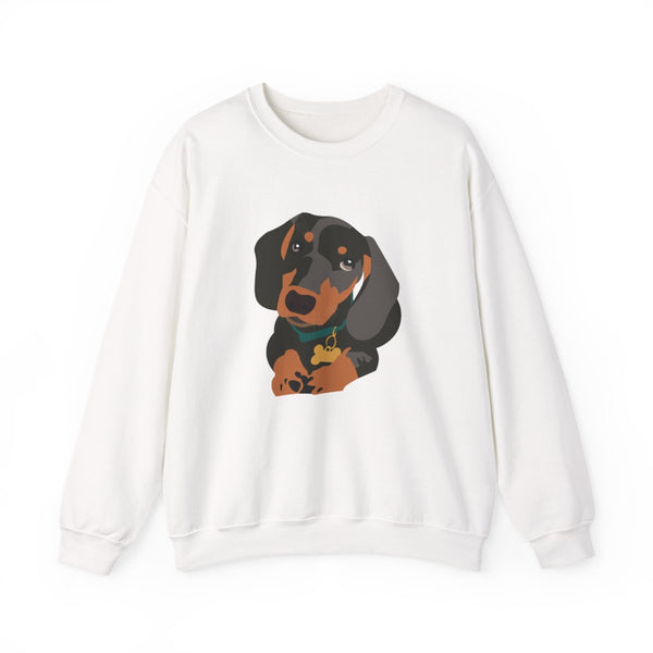 Black & brown - Dachshunds Sweatshirt White Front