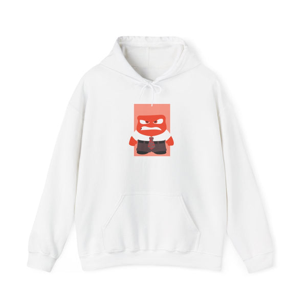 Anger - Inside Out Hoodie White Front