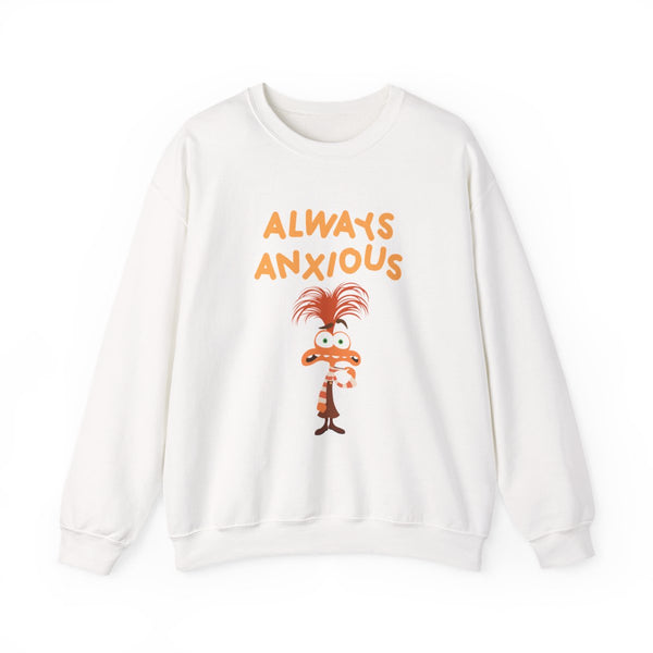 Always Anxious - Inside Out Sweatshirt White Front