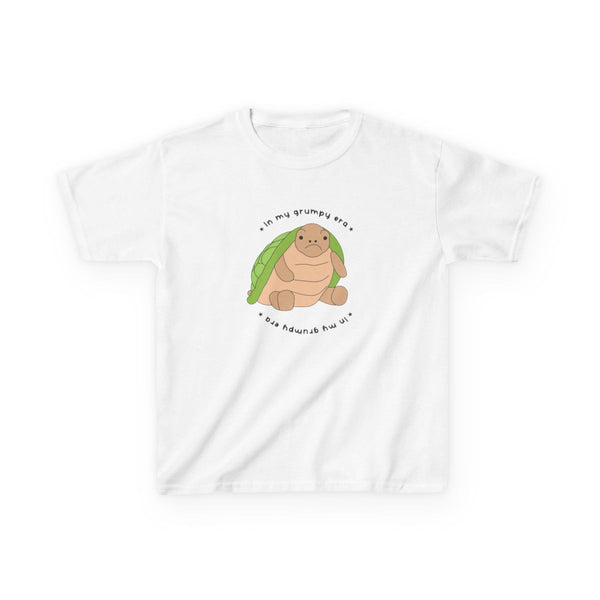 Grumpy Era Turtle Kids T-Shirt White Front