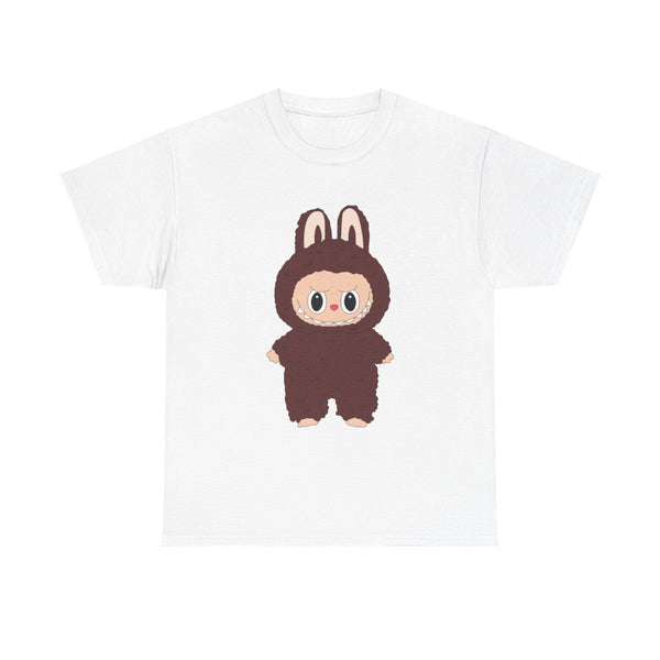 Cute Brown Monster T-Shirt White Front