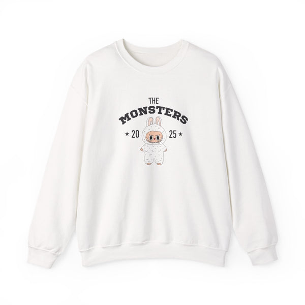 Cute Monster 2025 Pink Sweatshirt White Front