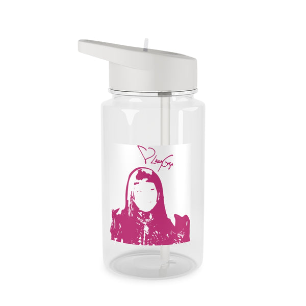 Pink Gaga Silhouette Clear Water Bottle