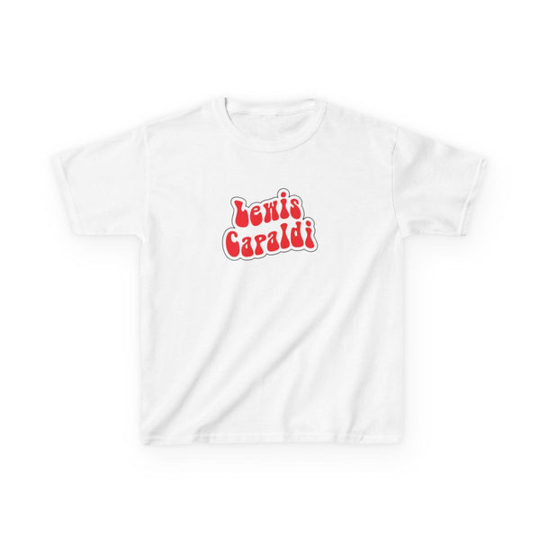 Red Name Kids T-Shirt White Front