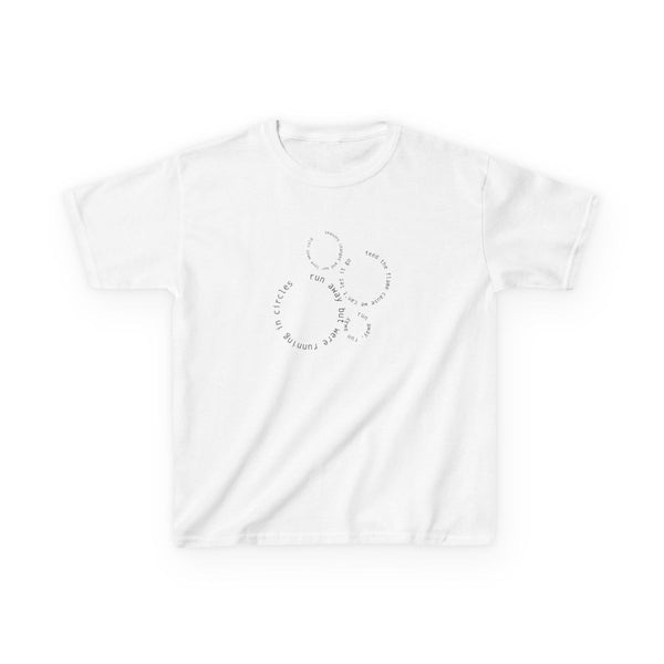 Running In Circles - Post Kids T-Shirt White Front