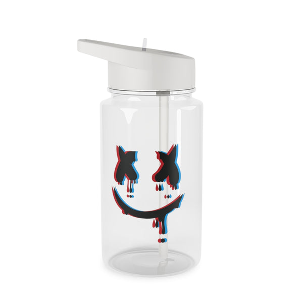 Blue Blur - White Helmet DJ Clear Water Bottle