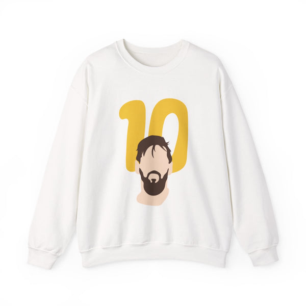 Number 10 - Messi Sweatshirt White Front