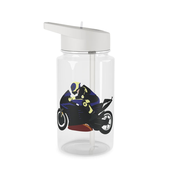 Purple Motorbike - Motorbike Clear Water Bottle