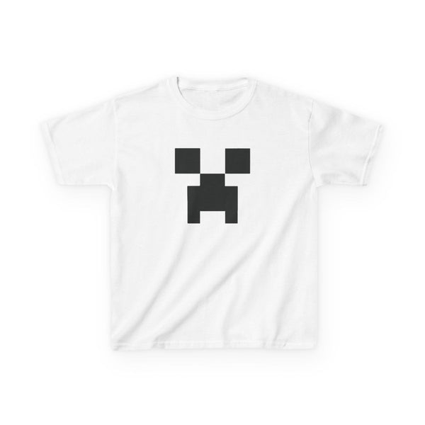 Creeper Face - Mining Kids T-Shirt White Front