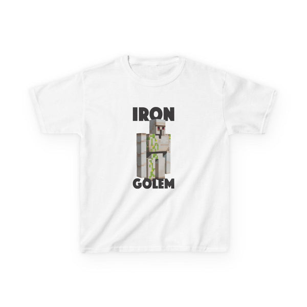 Iron Golem Kids T-Shirt White Front