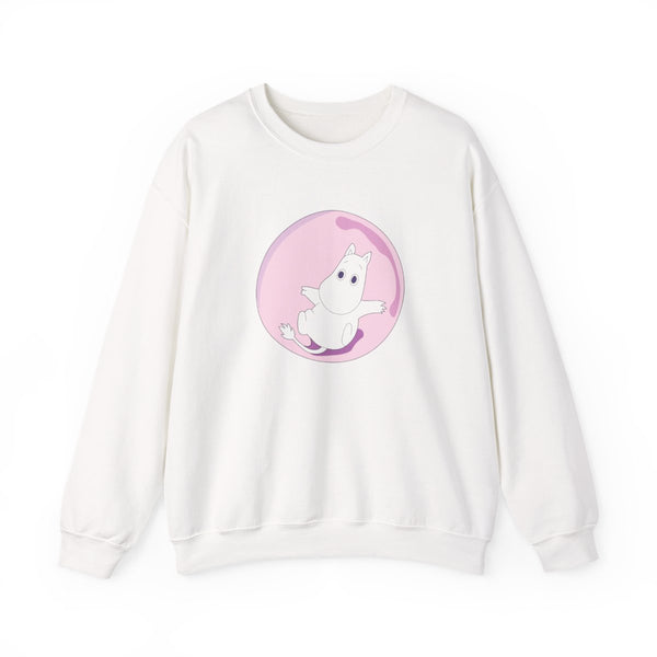 Moomin In A Pink Bubble Sweatshirt White Front
