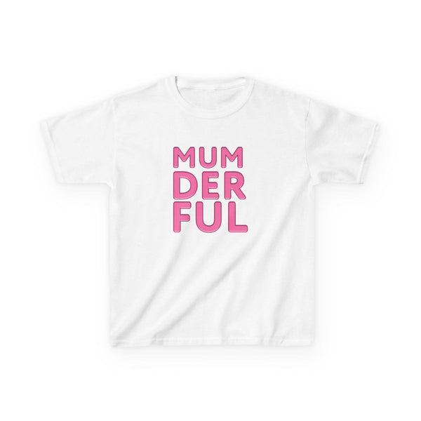Mumderful Kids T-Shirt White Front