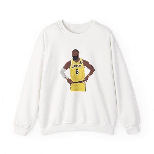 Lebron - Baskteball Sweatshirt White Front