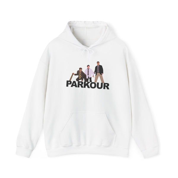 Parkour Hoodie White Front