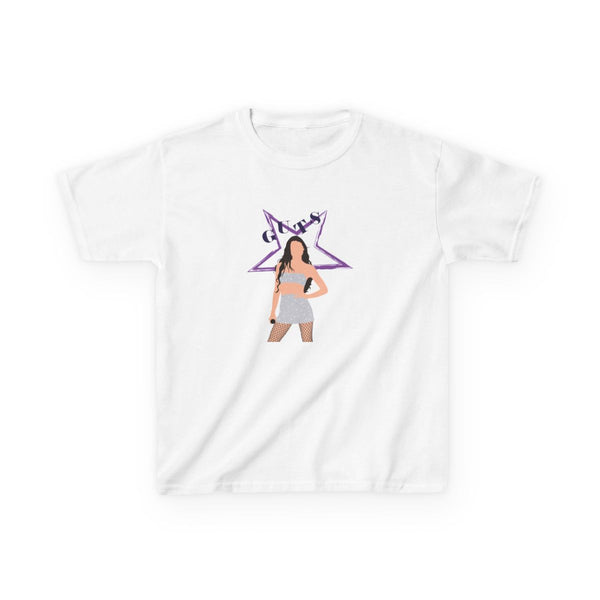 Dark Purple Olivia Kids T-Shirt White Front
