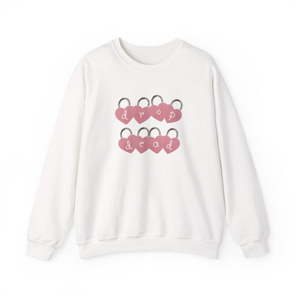 Rose Padlocks Sweatshirt White Front