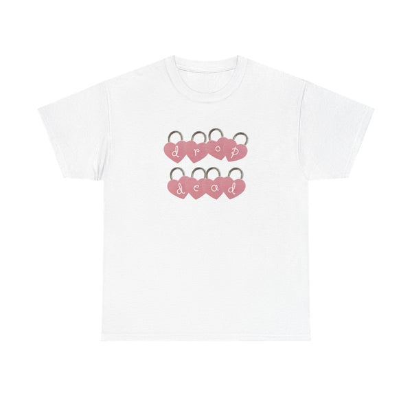 Rose Padlocks T-Shirt White Front