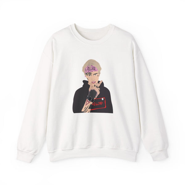 Pink Bandana - Peep Sweatshirt White Front