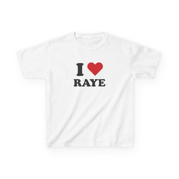 I Love Raye - Festival Kids T-Shirt White Front
