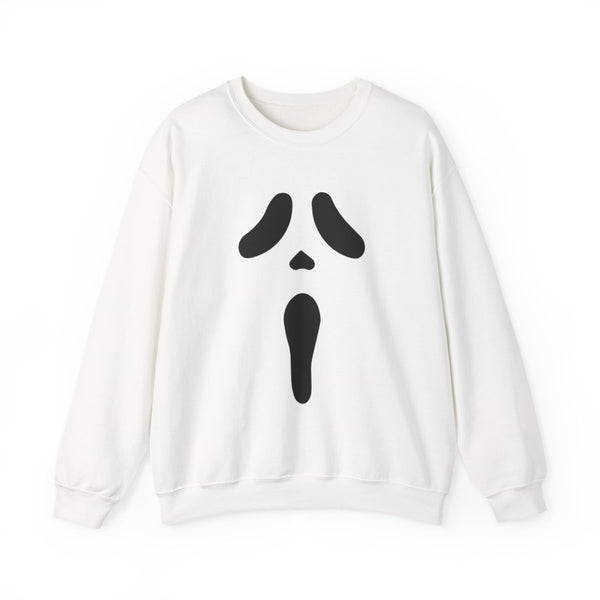 Scream Face Sweatshirt White Front