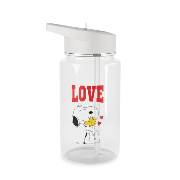 Love Cartoon Beagle Clear Water Bottle