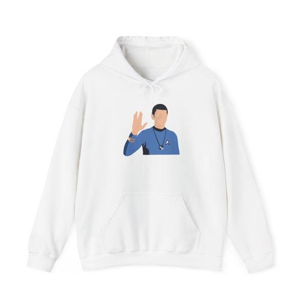 Spock Hoodie White Front
