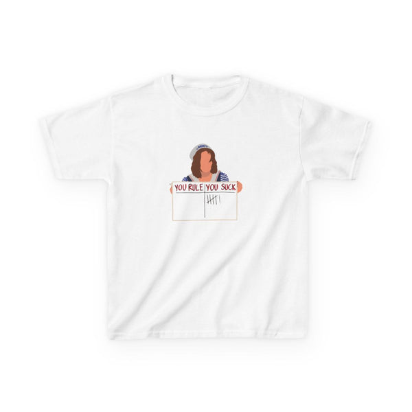 You Suck Tally Kids T-Shirt White Front