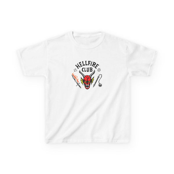 Hellfire Club Logo Kids T-Shirt White Front