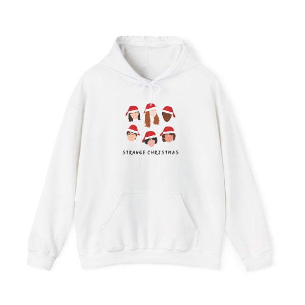 Strange Crew Christmas Hoodie White Front