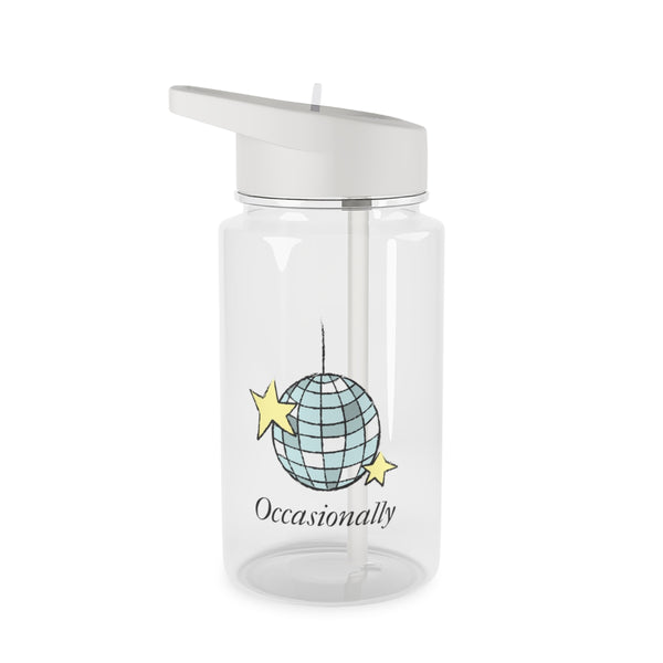 Ocasionally Discoball Clear Water Bottle