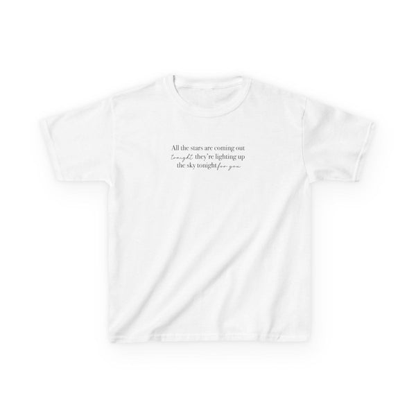 Lighting Up The Sky Tonight Kids T-Shirt White Front