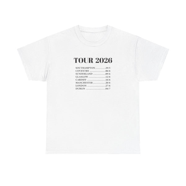 Band Tour 2026 T-Shirt White Front