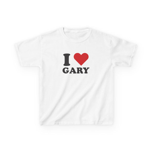 I Love Gary Kids T-Shirt White Front