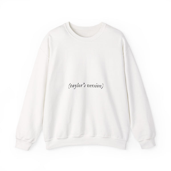 Personalised Taylor's Version Sweatshirt White Front