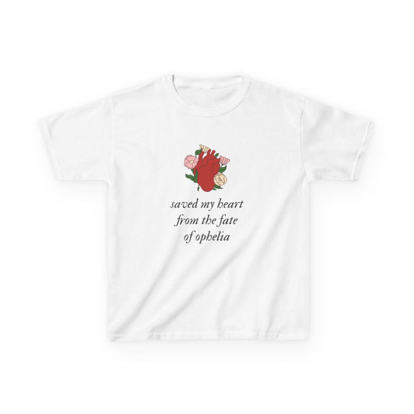Saved My Heart Kids T-Shirt White Front