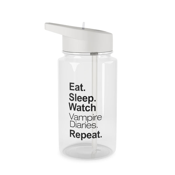 Eat Sleep Watch VPD Repeat Clear Water Bottle