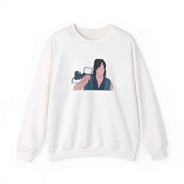 Daryl And His Crossbow - TWD Sweatshirt White Front