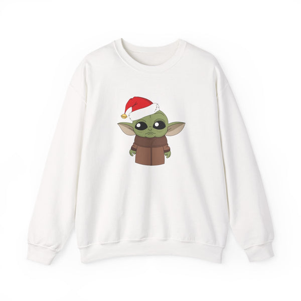 Baby Yoda Sweatshirt White Front