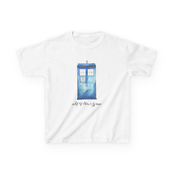 All of Time and Space Kids T-Shirt White Front