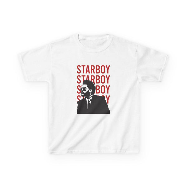 Starboy Singer Kids T-Shirt White Front