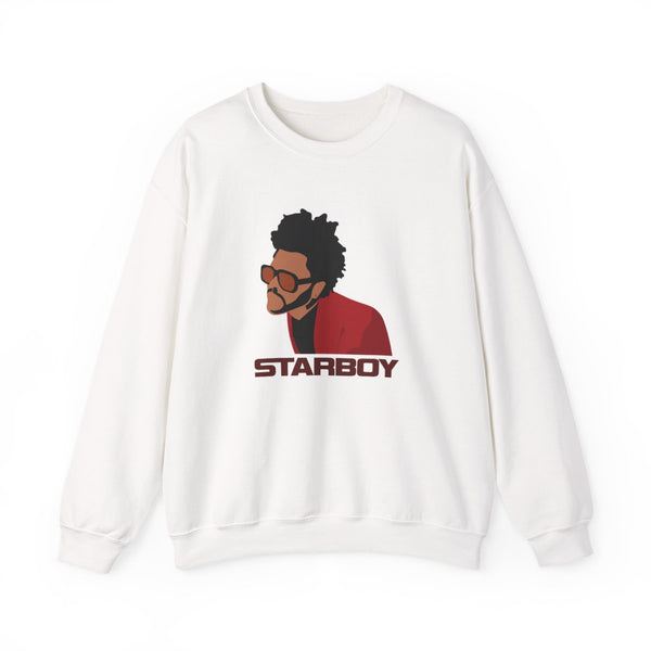 Starboy Singer Title Sweatshirt White Front